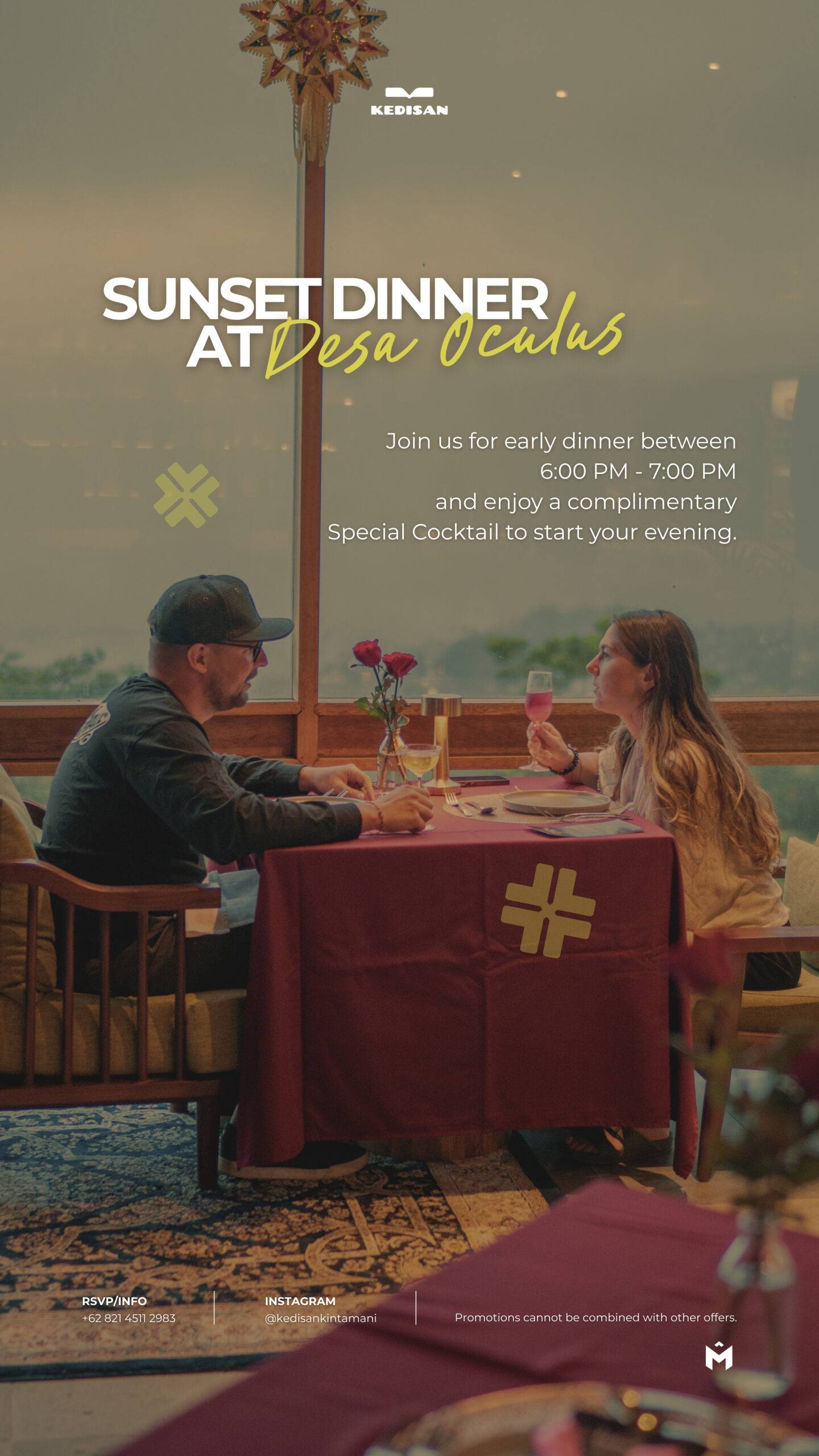 OCULUS - Promotions (APR 2026) - Sunset Dinner at Desa Oculus